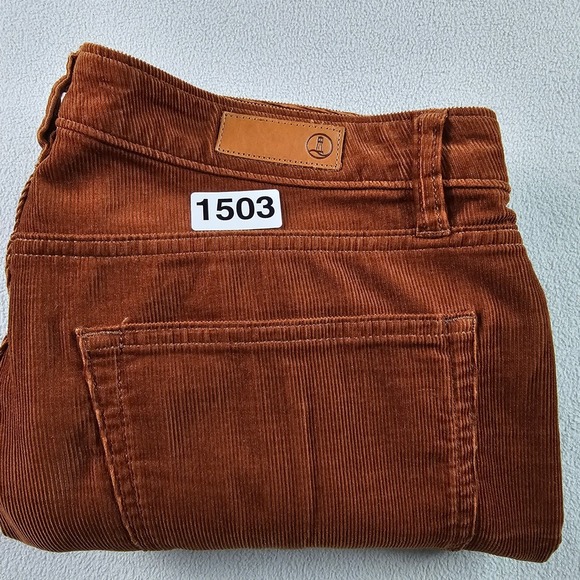 Women's Brown Corduroy Pants Size 12 Bootcut Flare Vintage Y2K Casual Trousers - Picture 14 of 14